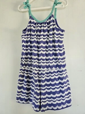 Gymboree Purple & White One-Piece Summer Romper- Size 7 - Image 1 of 3