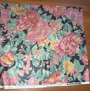 2 1/2 Yds Kew Gardens Cotton Home Decor Fabric 54" w Floral - Picture 1 of 1