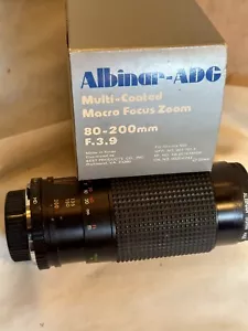 Albinar Adg 80-200 mm F.3.9 zoom macro messa a fuoco per Minolta Md - Foto 1 di 8