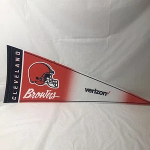 Cleveland Browns NFL Verizon banderín 11,5”x29” decoración de recuerdos de fútbol americano - Imagen 1 de 3