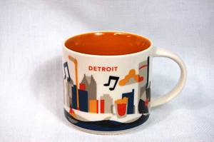 New with Tag Starbucks You are HERE Collection - 2014 DETROIT 14 oz Coffee Mug - Picture 1 of 6