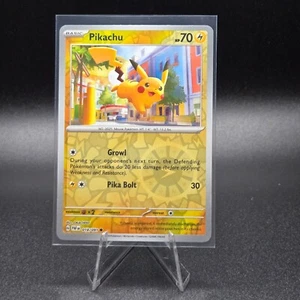 Pikachu - Reverse Cosmos Holo - Paldean Fates PAF 018/091 SWIRL Pokemon TCG Karte - Bild 1 von 3