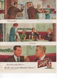 Schlitz Vintage Print Ad Beer That Made Milwaukee Famous 1949 American Magazine - Picture 1 of 1