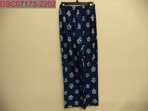 NWOT - NHL Boys Blue Toronto Maple Leafs Flannel Sleeper Pants, Size M (10/12) Cover