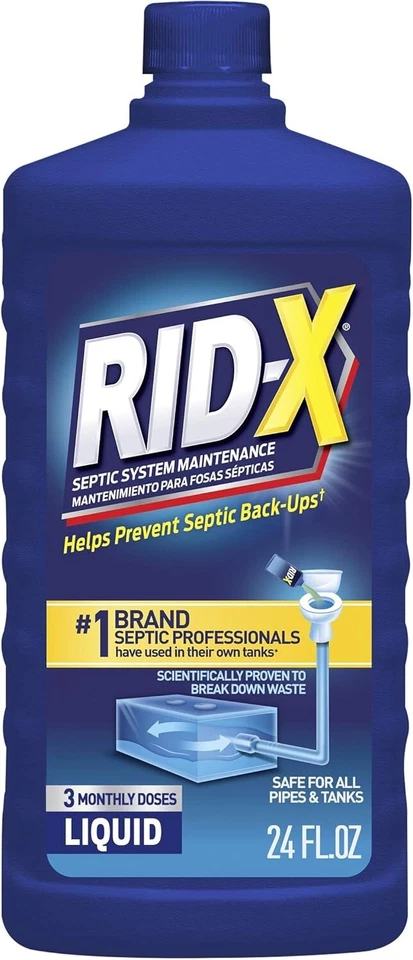 Tratamiento de tanque séptico RID-X 24 OZ líquido suministro para 3 meses 100 % base biológica envío gratuito Foto 1 de 1