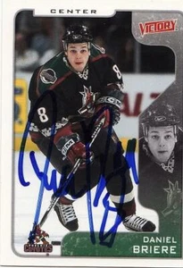 Tarjeta de hockey firmada por la NHL de Daniel Danny Briere Phoenix Coyotes - Imagen 1 de 1