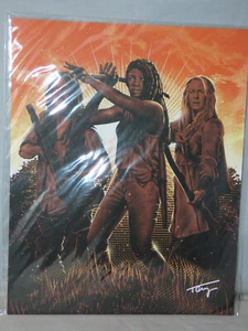 Impresión artística de The Walking Dead - Daryl / Carol / Michonne 8 x 10 - Tracie Ching LE - Imagen 1 de 5