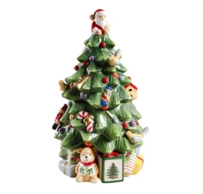spode christmas tree figural Cookie Jar And Lid - Image 1 of 2