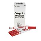 Crayola 1587163 Broadline Washable Bulk Markers  Red - Pack of 12