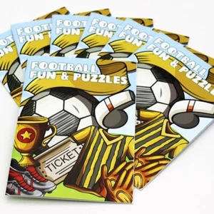 Football Activity Booklets PCK 20 A6 Party Bag Fillers Puzzle Book UK Made - Picture 1 of 4