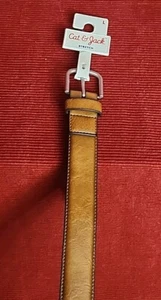 Boys Stretch Dress Belts, Brown, Size Large - Picture 1 of 2