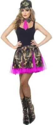 Sexy Disfraz de Niña Militar Mediano para Damas Foto 1 de 3