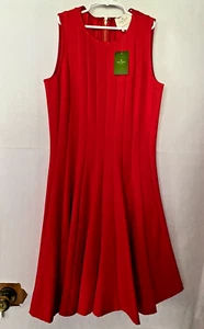 KATE SPADE Pleated Ponte Dress Size 4 ~ NEW w/ Tags Orange - frytalered (601) - Picture 1 of 4