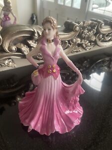 Ladies of Fashion Dorothy 1996 Coalport Porcelain Bone China Figurine Pink Dress
