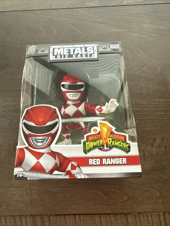 Jada Toys Metals Power Rangers 4" Classic Figure - Red Ranger M400 Toy