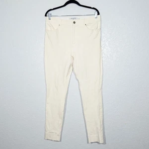 MM LaFleur Tusk White Eco Better Than Denim The Sammataro Skinny Jean Size 12 - Picture 1 of 7
