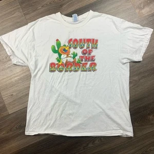 Vintage 80er Gildan South Of The Border Mexico Hemd Herren Gr. XL - Bild 1 von 6