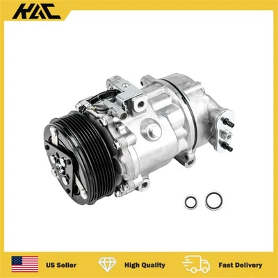 A/C Compressor w/ Clutch 6-Groove For Pontiac Vibe 2003 2004 2005 2006 2007 2008 - Image 1 of 4