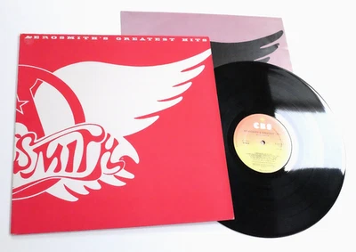 AEROSMITH 's GREATEST HITS LP N MINT Rare UK 1st Press Promo Demo Best Of Album - Image 1 of 4