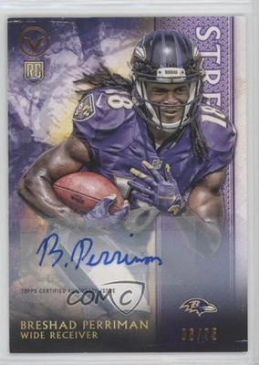 2015 Topps Valor Strength Auto /75 Breshad Perriman #123 Rookie Auto RC - Image 1 of 2
