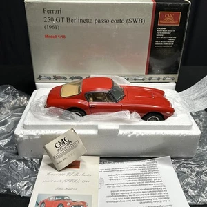 CMC 1961 FERRARI 250 GT BERLINETTA PASSO CORTO (SWB) 1/18 DIECAST COLOR ROJO - Imagen 1 de 24