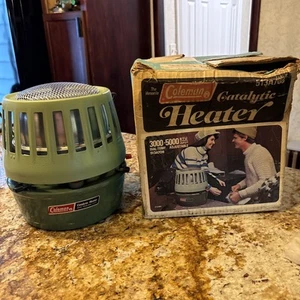 Pristine Vintage 1979 Coleman 513A708 Catalytic 5000 BTU Heater, Original Box - Picture 1 of 11