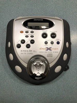 Aiwa CD Player Discman Cross Trainer XP-SR320 Portátil AM/FM - Adaptador AC - Imagem 1 de 4