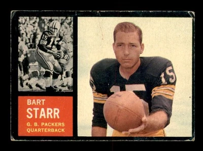 Bart Starr SP 1962 Topps #63 en muy buena condición X3113357 Foto 1 de 2