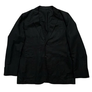 Uniqlo Blazer Chore Giacca Uomo Taglia XL Cappotto Sportivo Misto Lino Nero Nuovo senza etichette - Foto 1 di 5