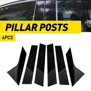 6X Glossy Black Car Pillar Post Door Window Trim For Hyundai Elantra 2021-23 EXU - Picture 1 of 11