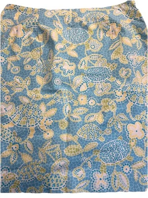 Юбка Talbots 12 с черепаховым принтом пляжная курортная сделано в США прибрежная опрятная - Изображение 1 из 4