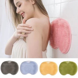 Silicone Foot Back Scrubber Exfoliating Massager Pad Cleaning Mat Bath Shower - Picture 1 of 16