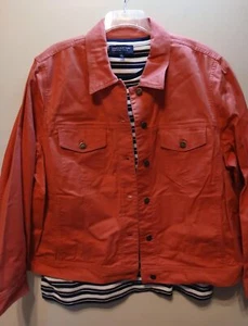 2Pc Jones New York Signature Womans Salmon color 3X jacket and top - Picture 1 of 10