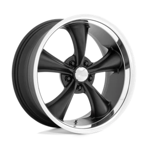 American Racing Vintage VN338 Boss TT 18x9.5 5x120.65 -4mm Tx Blk w/ DC Lip - Picture 1 of 2