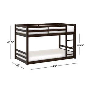 Twin Over Twin Floor Convertible Bunk Bed  - Picture 1 of 4