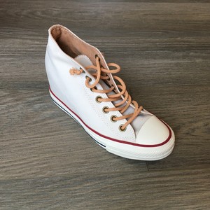 converse wedge heels white