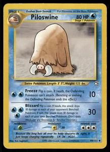 Piloswine HP 044/111 Neo Genesis Pokemon Card - Picture 1 of 2
