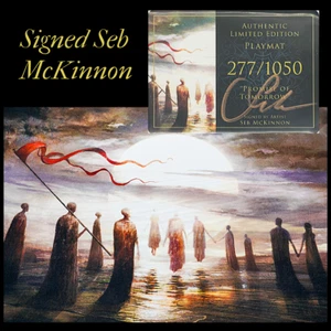 MTG Promise of Tomorrow Playmat Signed Seb McKinnon Certificate #277 Ultra PRO - Picture 1 of 9