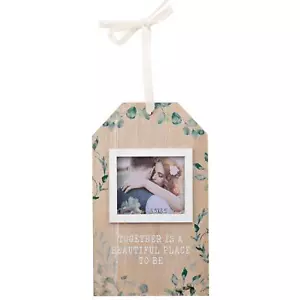 Hochzeitstag Wandbehang Bilderrahmen Holz Kofferanhänger Stil - Bild 1 von 3