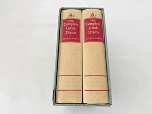 1938 Boxed Set THE COMPLETE GREEK DRAMA: 2 Volumes, Random House, Oates & O'Neil - Imagen 1 de 10