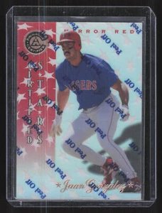 1997 Pinnacle Certified #142 Juan Gonzalez Mirror Red - Imagen 1 de 2