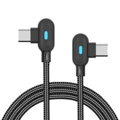 Cable de carga rápida 3X ángulo de 90 grados USB-C a USB-C para iPhone 15 16 17 Series Foto 1 de 4