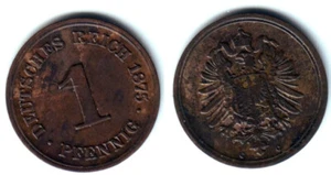Alemania (Imperio) 1 Pfennig 1875 C Frankfurt - Germay - Empire cooper XF - Imagen 1 de 3