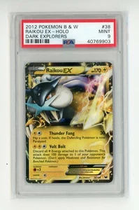 Raikou EX 38/108 B&W Dark Explorers Holo Pokemon PSA 9 MINT - Picture 1 of 2