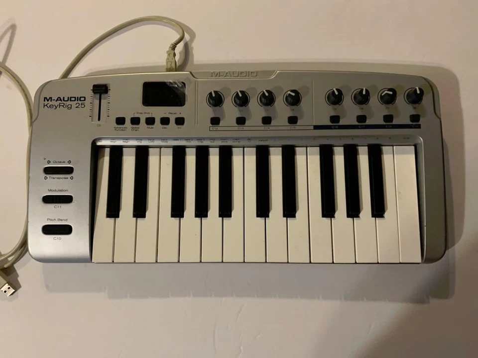 M-Audio KeyRig 25 25-Note USB Keyboard MIDI Controller and USB Cable - Image 1 of 1