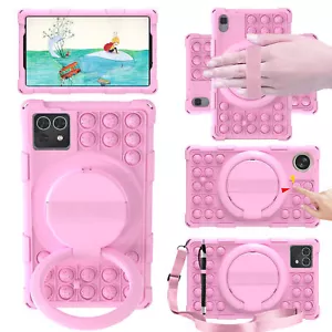 For SKY Elite T10 10" Silicone Tablet Case 360 Rotating Kickstand Shoulder Strap - Picture 1 of 39