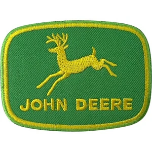 Parche de tractor John Deere hierro coser ropa mono abrigo tapa bordado insignia - Imagen 1 de 1
