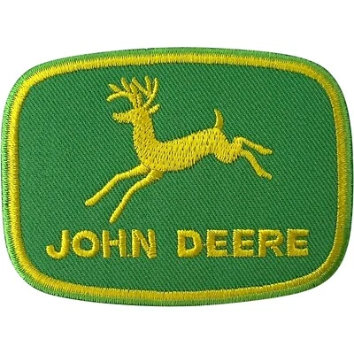 John Deere Tractor Patch Iron Sew On Clothing Overalls Coat Cap Embroidery Badge