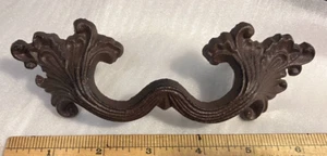 Vintage Style French Provincial, Victorian Cast Iron Rustic Drawer Pull Handles - Picture 1 of 4