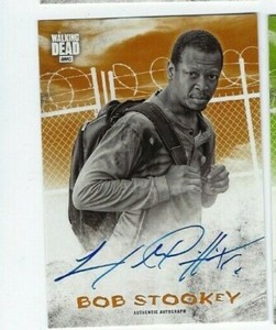 Walking Dead Hunters and the Hunted autograph Lawrence Gilliard Jr. 10/99 rust